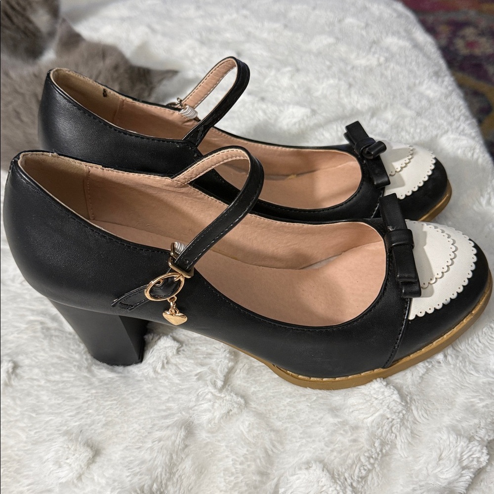 NOT FOR SALE!!! Mary Jane Lolita heels Italian leather - Picture 3 of 7